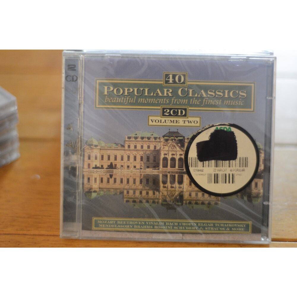40 Popular Classics 2CD Volume Two Classical Music Mozart Beethoven Vivaldi Bach